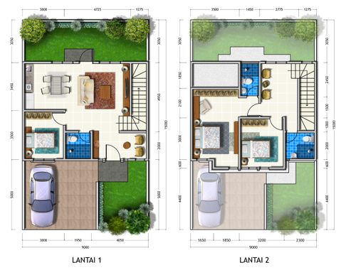 foto denah rumah tipe QUEENSTOWN perumahan CITRAGARDEN - SIDOARJO