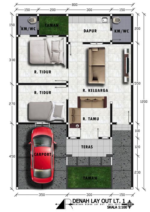 foto denah rumah tipe 63//96 perumahan MEGA MUTIARA TASIK REGENCY