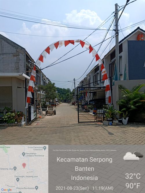 foto gerbang perumahan THE VILLAS TOWN HOUSE