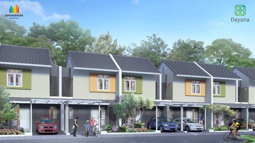 foto tampak rumah tipe JELITA 7-R perumahan Cluster Dayana