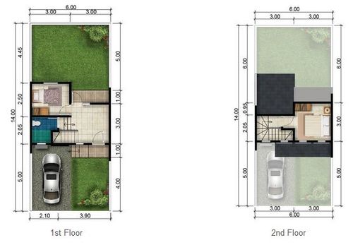 foto denah rumah tipe Crescendo perumahan RANCAMAYA GOLF ESTATE CLUSTER AMADEUS TAHAP 1