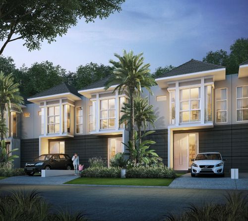 foto tampak rumah tipe GRAND IVORY perumahan CITRAGARDEN - SIDOARJO