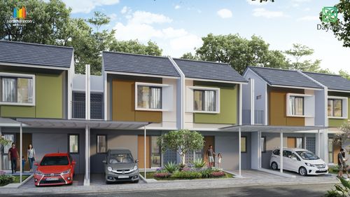 foto tampak rumah tipe DEVINA 6-L perumahan Cluster Dayana