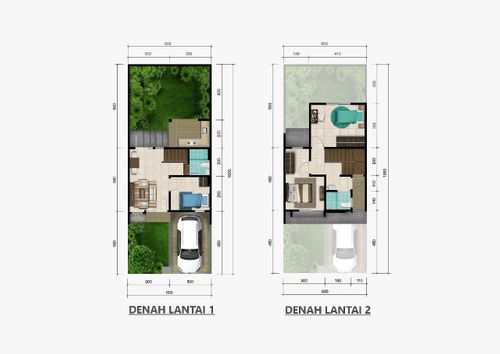 foto denah rumah tipe DEVINA 6-L perumahan Cluster Dayana