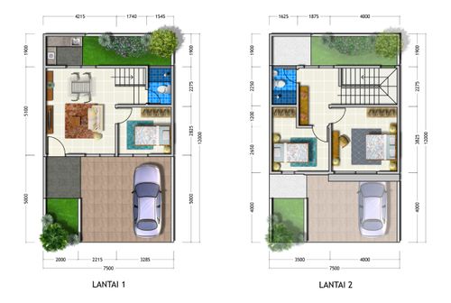foto denah rumah tipe CLIFFORD perumahan CITRAGARDEN - SIDOARJO