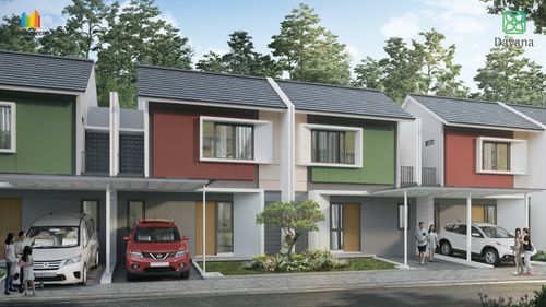 foto tampak rumah tipe DENISE 7 - R perumahan Cluster Dayana