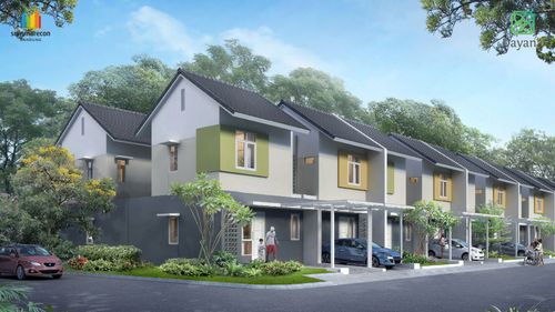 foto tampak rumah tipe DENISE 7 - R - C perumahan Cluster Dayana