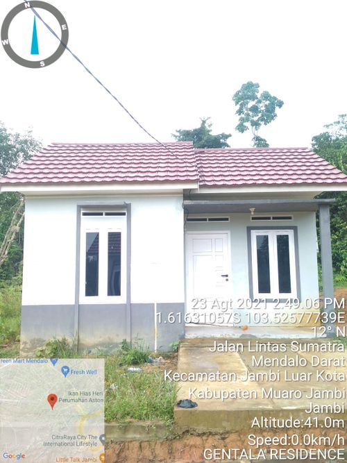 foto contoh rumah perumahan Gentala Residence
