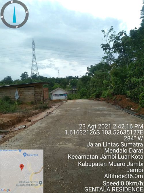 foto gerbang perumahan Gentala Residence