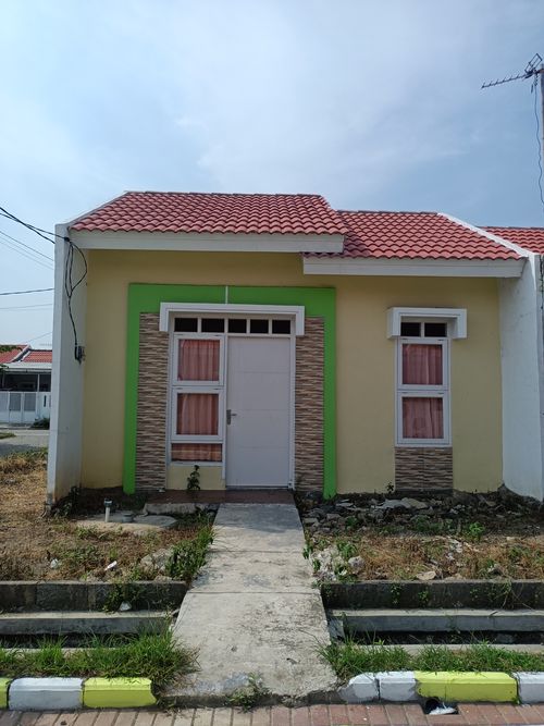 foto tampak rumah tipe AMMOLITE 6 perumahan PERMATA NUSA INDAH