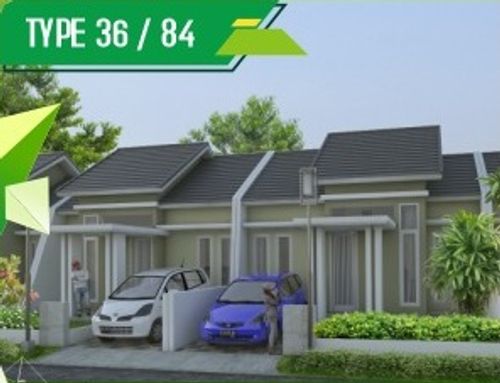 foto tampak rumah tipe 36/84 perumahan BUNGA RESIDENCE