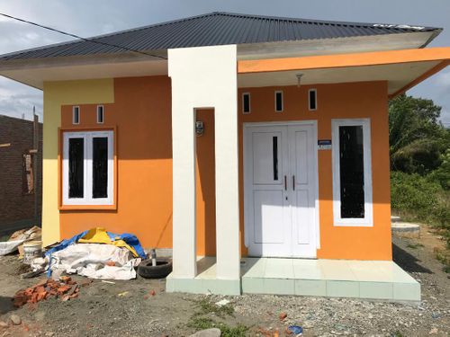 foto tampak rumah tipe 36 perumahan Griya Mahoni - Alpen, Paya Peunaga