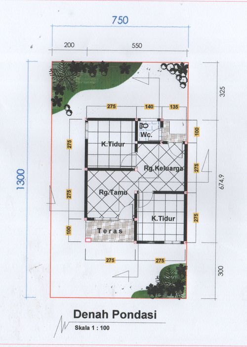 foto denah rumah tipe 36 perumahan PETOBO RESIDENCE VI