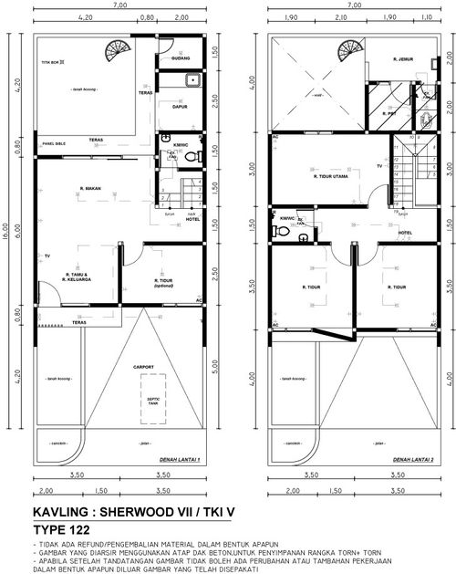 foto denah rumah tipe 112/140 perumahan TAMAN KOPO INDAH V