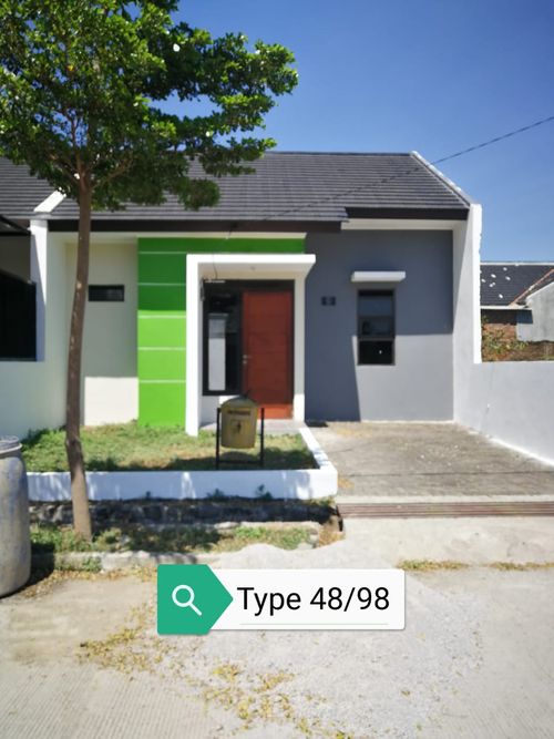 foto tampak rumah tipe 48 perumahan PURI MELIA ASRI