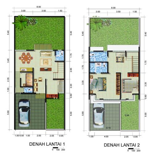 foto denah rumah tipe ANINDIYA perumahan Pondok Jati Padmasana