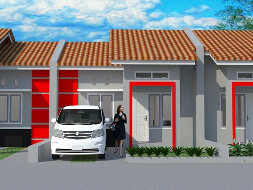 foto tampak rumah tipe 36 perumahan Bukit Tunggul Wulung