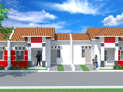 foto tampak rumah tipe 40 perumahan Bukit Tunggul Wulung