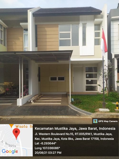 foto tampak rumah tipe T. 55/84 perumahan GRAND WISATA