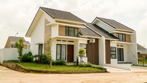 foto tampak rumah tipe ARNICA FS perumahan CITRAGRAND CITY PALEMBANG CLUSTER THE BREEZE