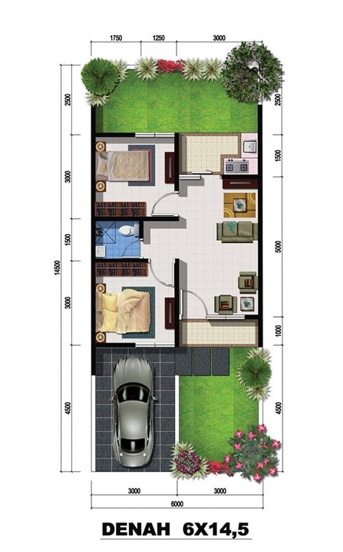 foto denah rumah tipe ARNICA FS perumahan CITRAGRAND CITY PALEMBANG CLUSTER THE BREEZE