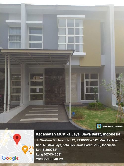 foto tampak rumah tipe T. 60/66 perumahan GRAND WISATA
