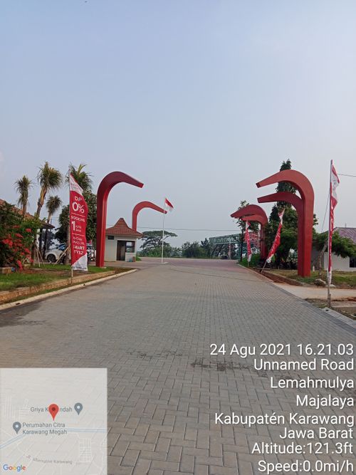 foto gerbang perumahan MUSTIKA VILLAGE KARAWANG