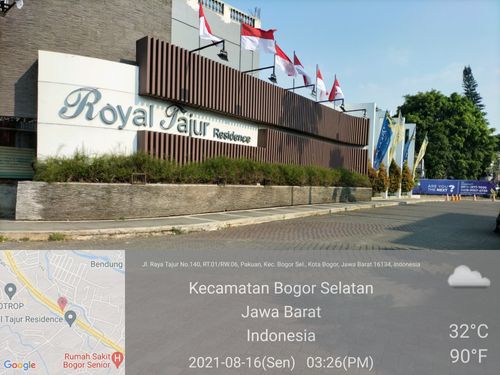 foto gerbang perumahan ROYAL TAJUR RESIDENCE, CLUSTER AVEBURY