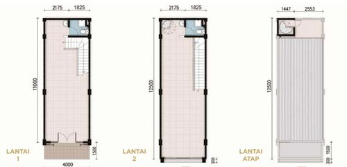 foto denah rumah tipe T. 100/50 perumahan GRAND WISATA