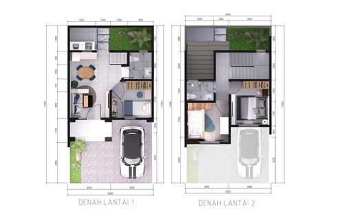 foto denah rumah tipe T. 65/72 perumahan GRAND WISATA