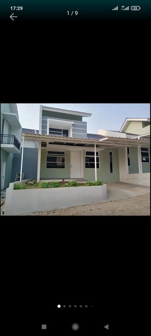 foto tampak rumah tipe 40 perumahan villa gunung mas