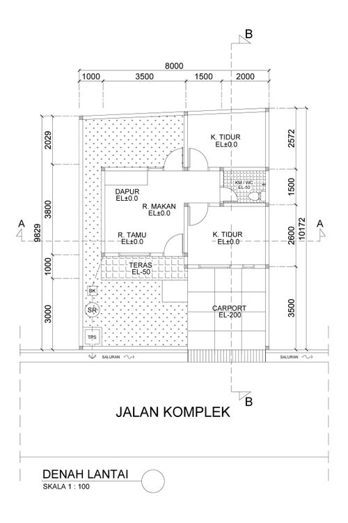 foto denah rumah tipe 40 perumahan villa gunung mas