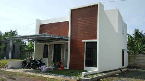 foto tampak rumah tipe 65/108 A3A perumahan Casa Royal Residence