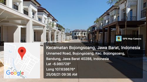 foto posisi tengah perumahan Podomoro Park Bandung