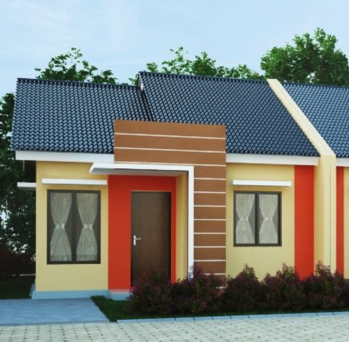 foto tampak rumah tipe MAWAR perumahan PURI MANADO PERMAI