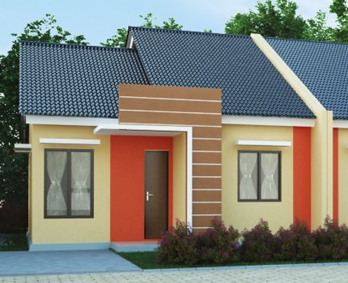 foto tampak rumah tipe ANGGREK perumahan PURI MANADO PERMAI