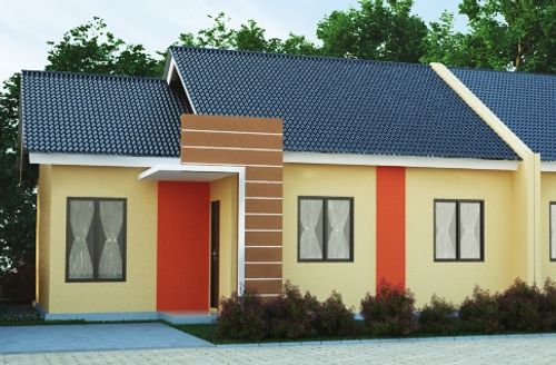 foto tampak rumah tipe TULIP perumahan PURI MANADO PERMAI
