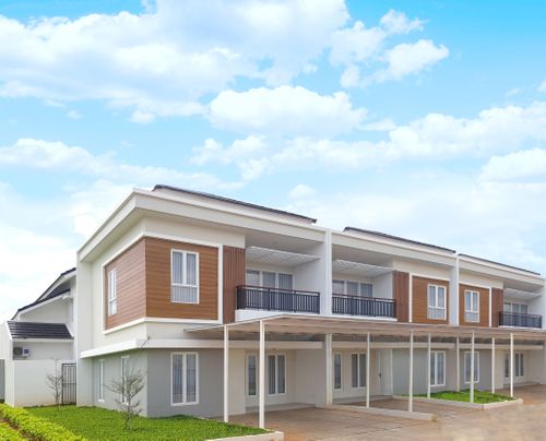 foto tampak rumah tipe Casablanca 75 Hook (Januari) perumahan PANJIBUWONO RESIDENCE