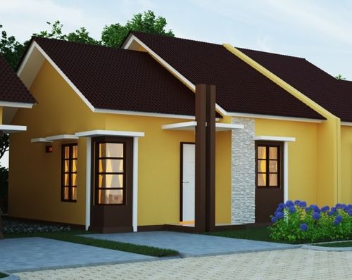 foto tampak rumah tipe SERUNI perumahan PURI MANADO PERMAI