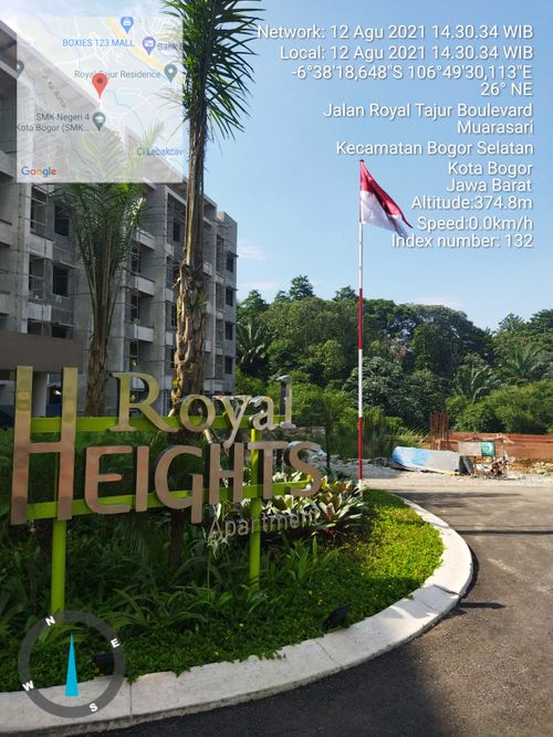 foto gerbang perumahan ROYAL TAJUR RESIDENCE, APARTEMEN ROYAL HEIGHTS