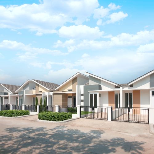 foto tampak rumah tipe Padma / Plumeria (Januari) perumahan PANJIBUWONO RESIDENCE