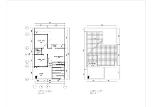 foto denah rumah tipe OAK C perumahan GREEN COVE