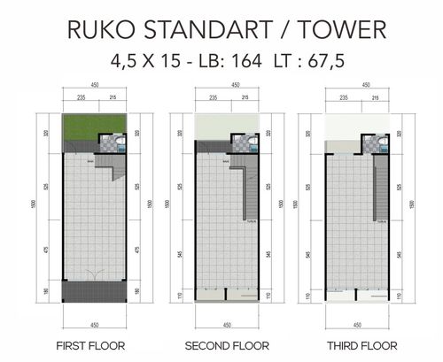 foto denah rumah tipe RUKO TOWER perumahan NORTH WEST LAKE CITRALAND