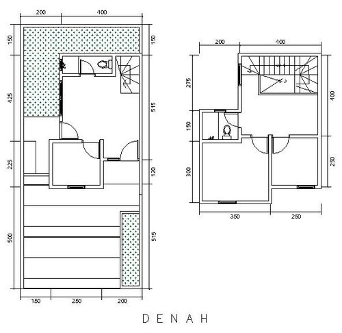 foto denah rumah tipe 60 GERBERA perumahan VILA BOGOR INDAH 6 EXT