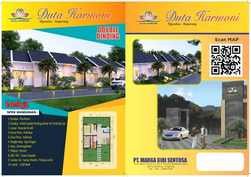 foto denah rumah tipe 30/60 perumahan DUTA HARMONI