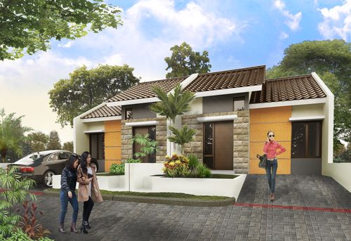 foto tampak rumah tipe VELLA perumahan JADE SIDOREJO