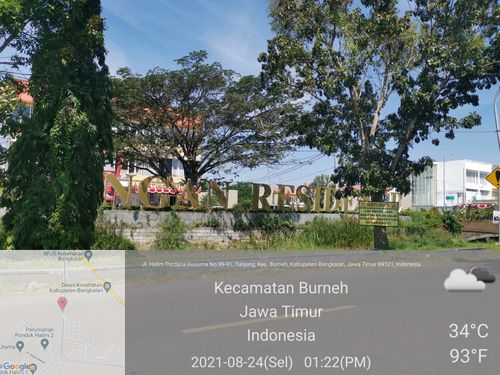 foto gerbang perumahan KHAYANGAN RESIDENCE