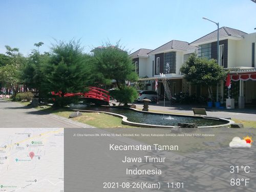 foto posisi tengah perumahan CITRAHARMONI - CLUSTER RIVERSIDE
