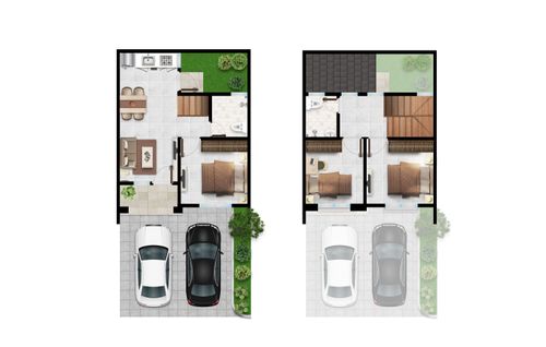 foto denah rumah tipe 6 x 12 BADAN perumahan MILLENNIUM CITY