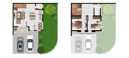 foto denah rumah tipe 6 X 10 SUDUT perumahan MILLENNIUM CITY